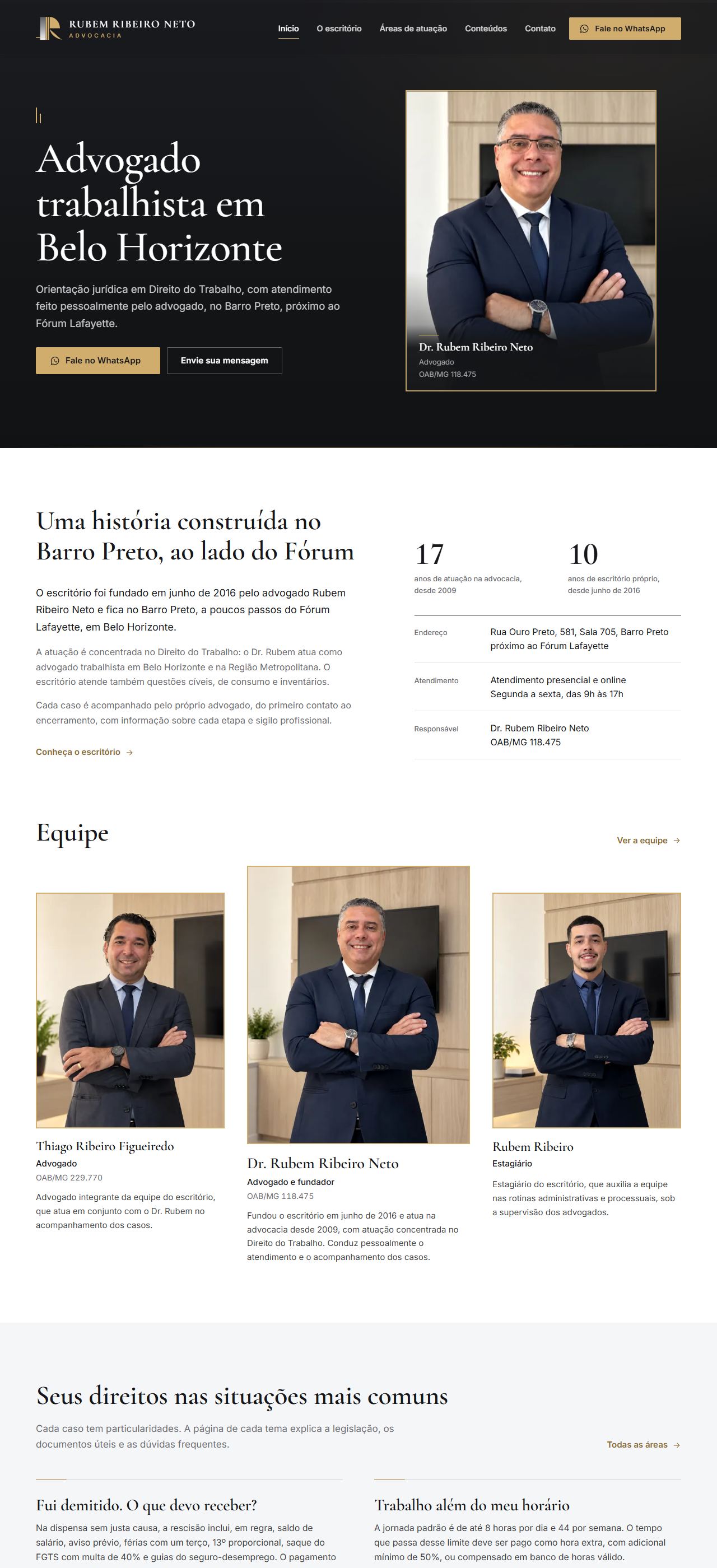 Rubem Ribeiro Neto no computador