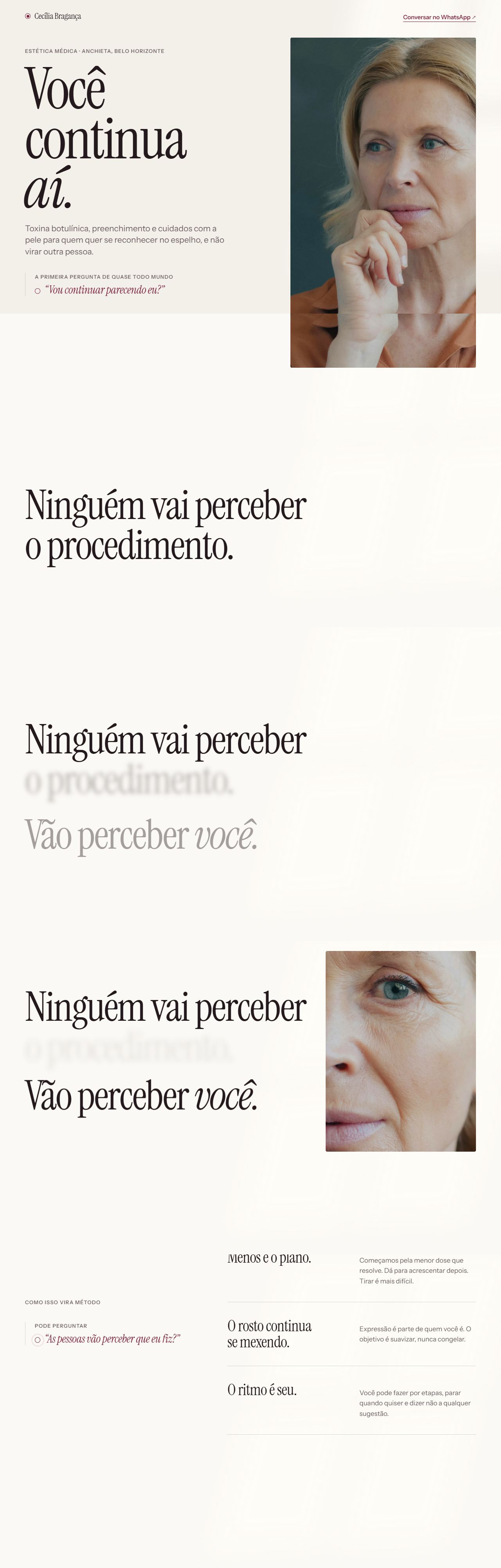 Clínica Cecília Bragança no computador